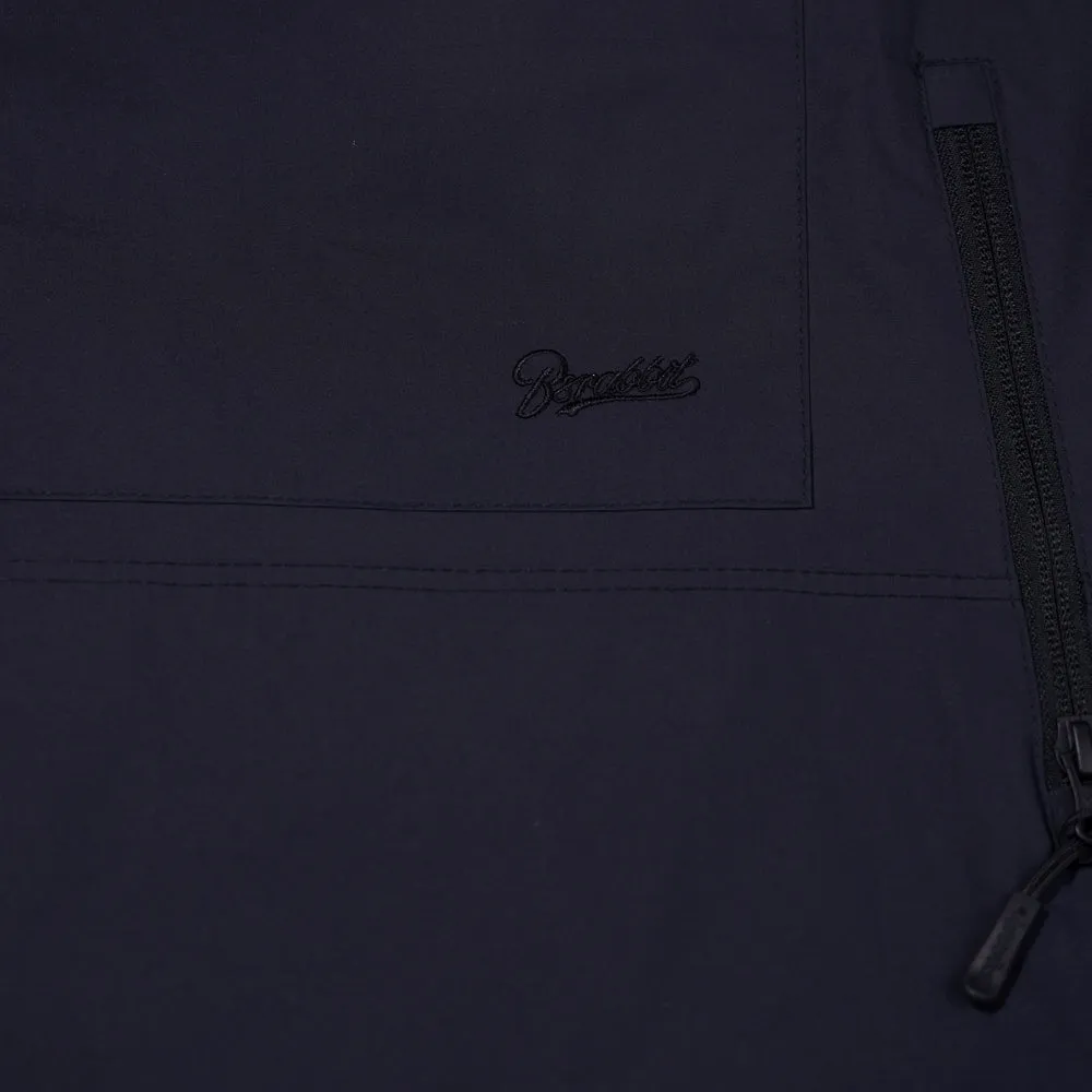 PATCH POCKET HOODED JACKET NAVY