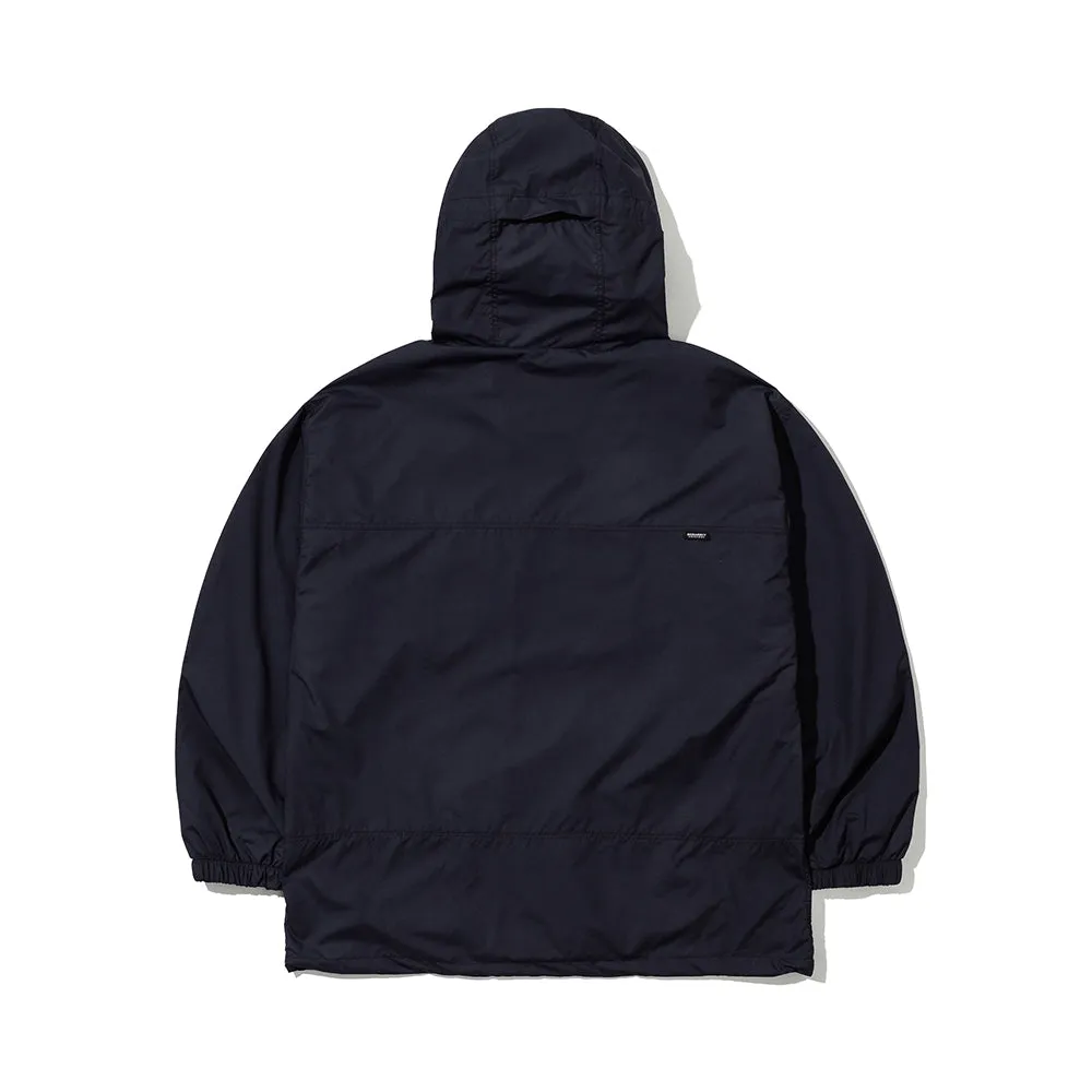 PATCH POCKET HOODED JACKET NAVY