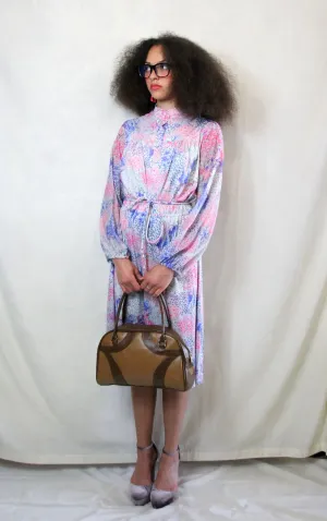 Pink Vintage Midi Tea Dress