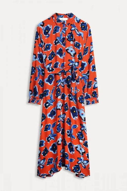 POM DRESS | Flower Glory Red