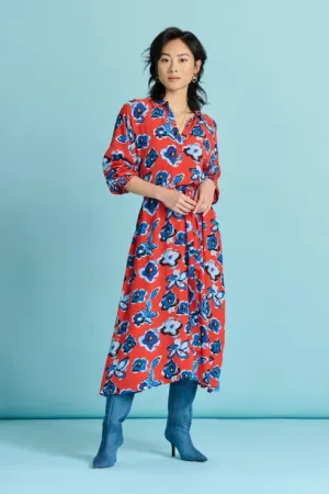 POM DRESS | Flower Glory Red