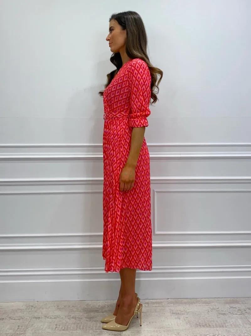 Positano Midi Dress (Red)