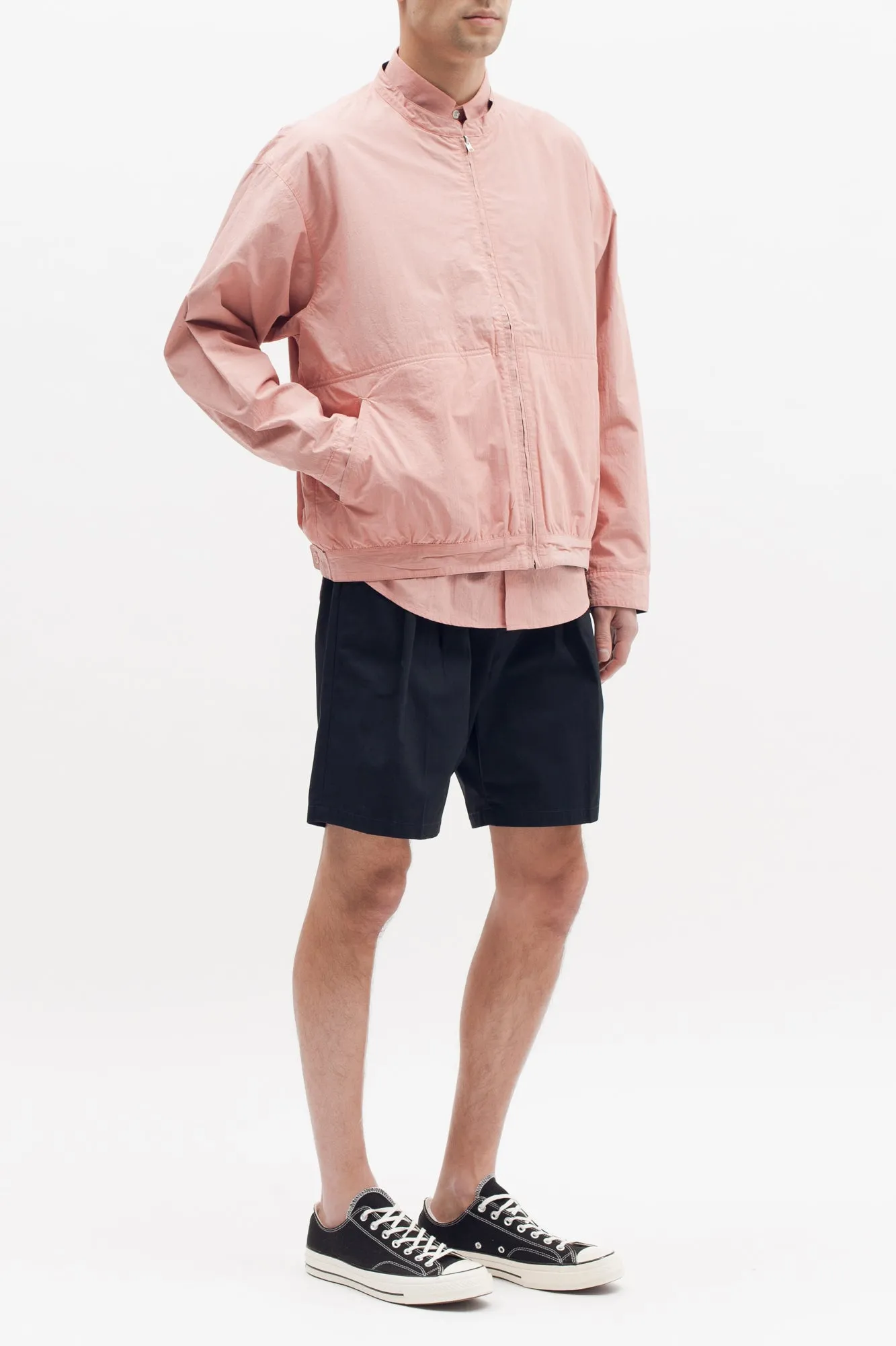 Reversible Bomber Jacket - Navy/Coral