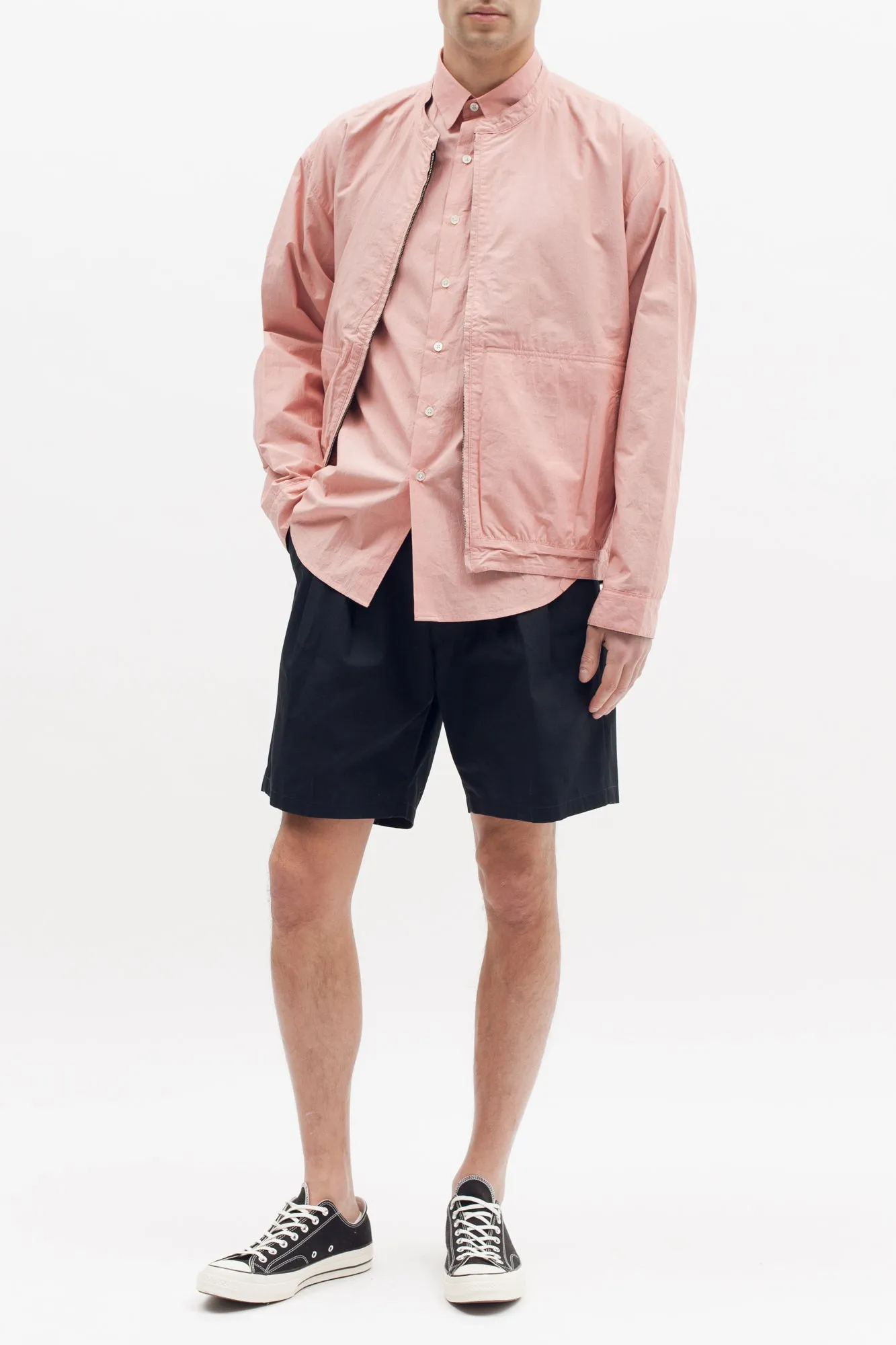 Reversible Bomber Jacket - Navy/Coral