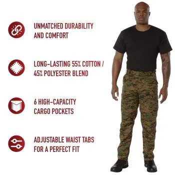 Rothco Digital Camo Tactical BDU Pants / Woodland Digital Camo