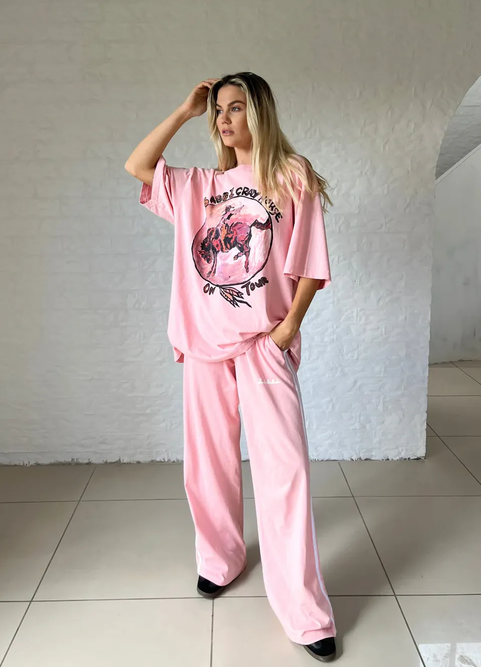 SABBI Chido Pants - Pink Crazy Horse