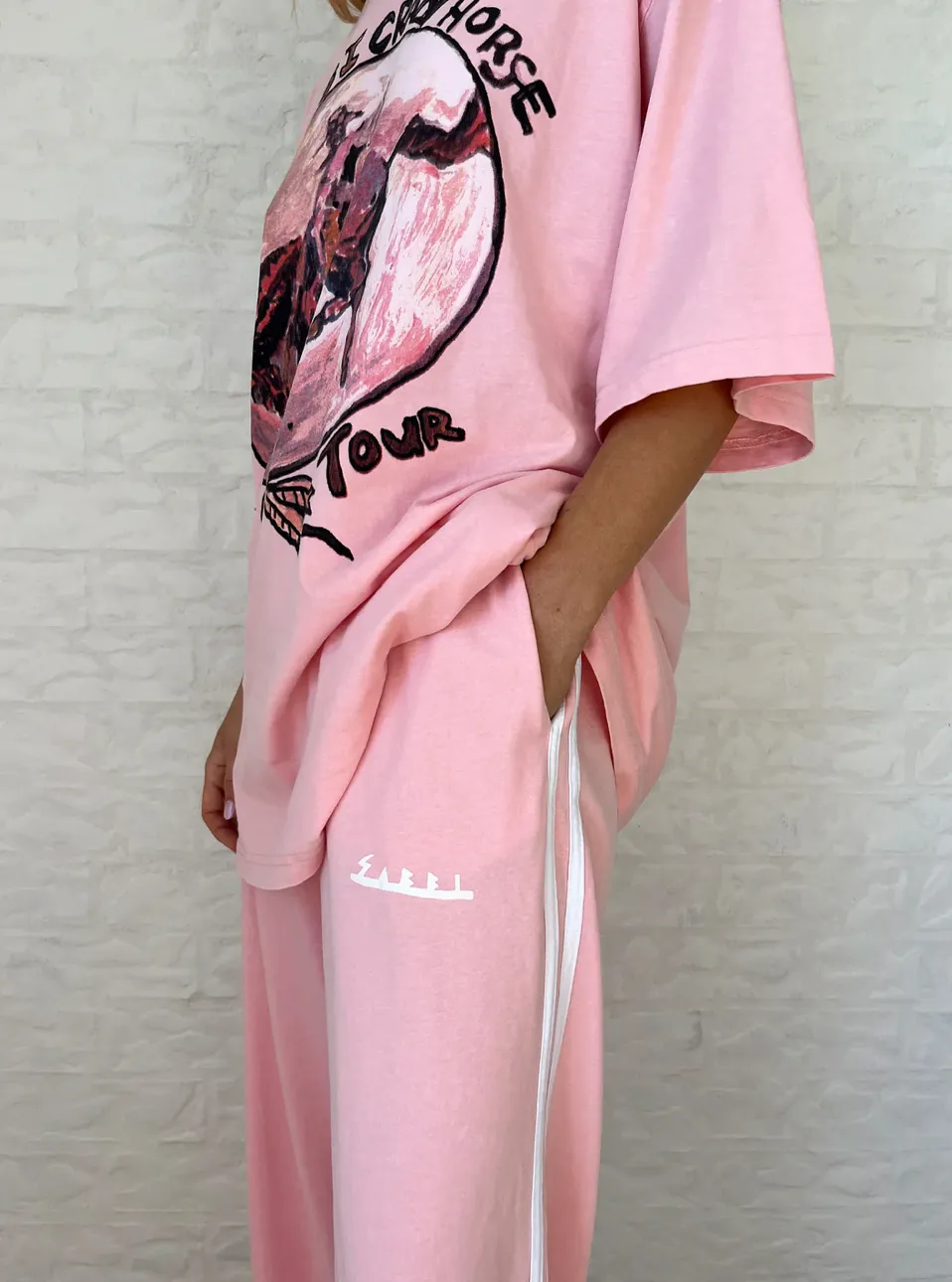 SABBI Chido Pants - Pink Crazy Horse