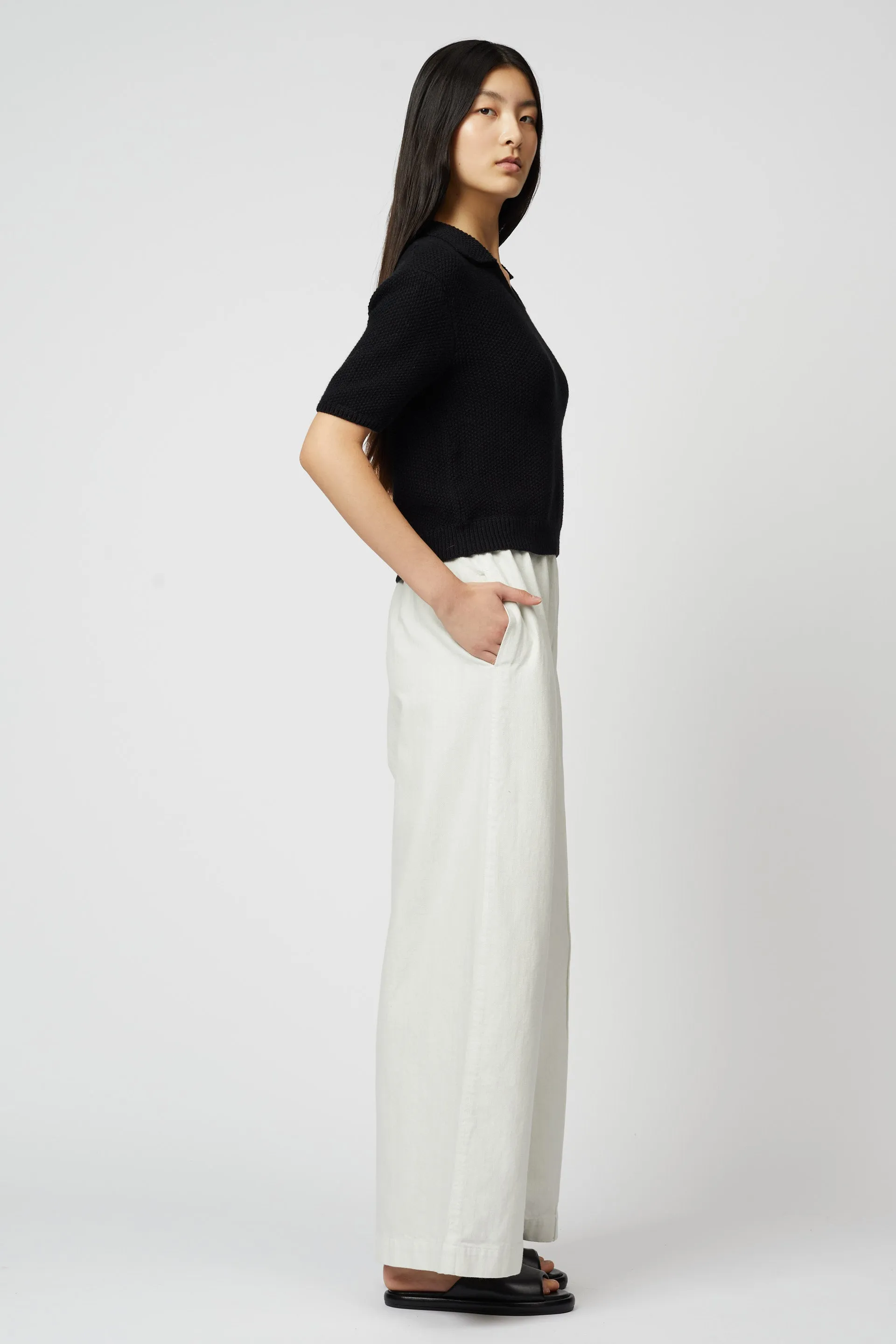 Sample Sale Wide Pant - Drapey Bio Washed Twill