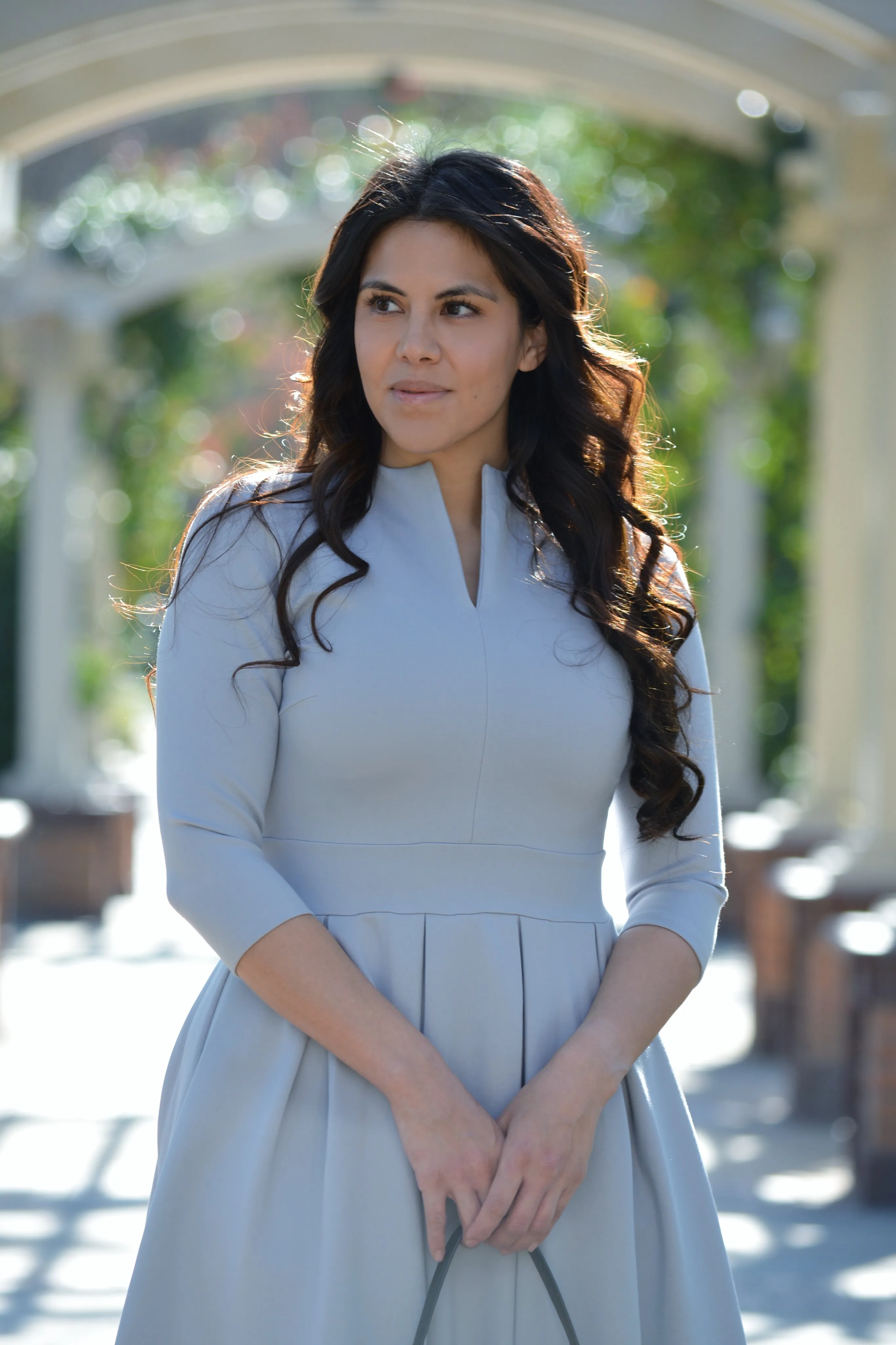 Santorini Gray Dress