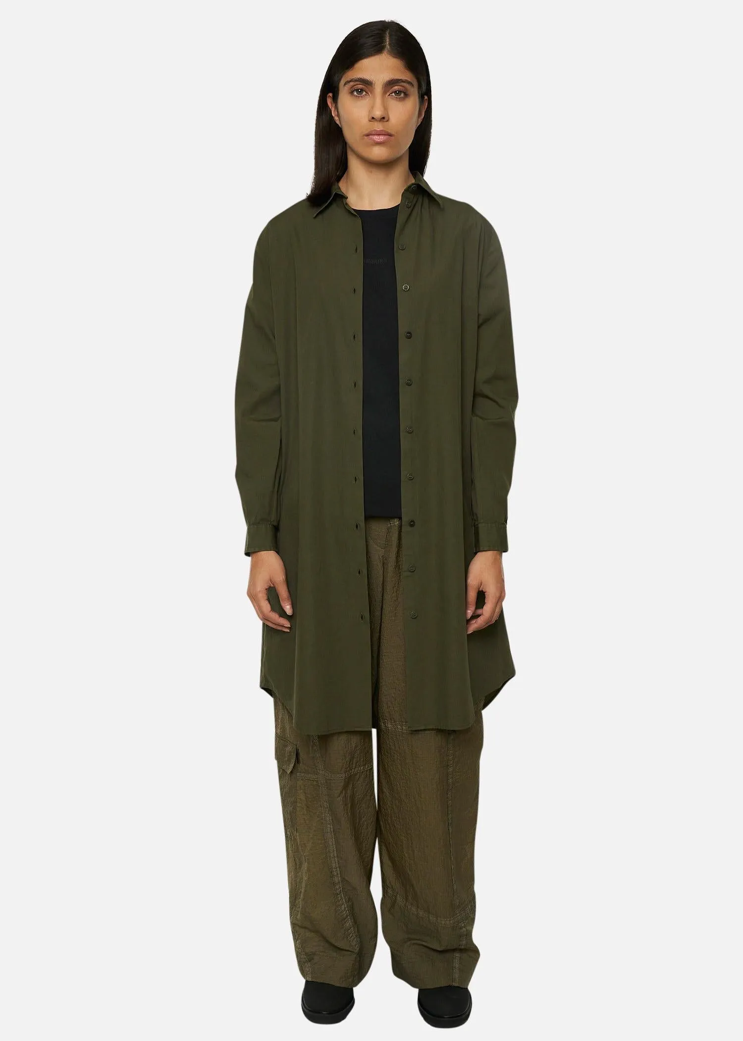 SHIRT DRESS OLIVE