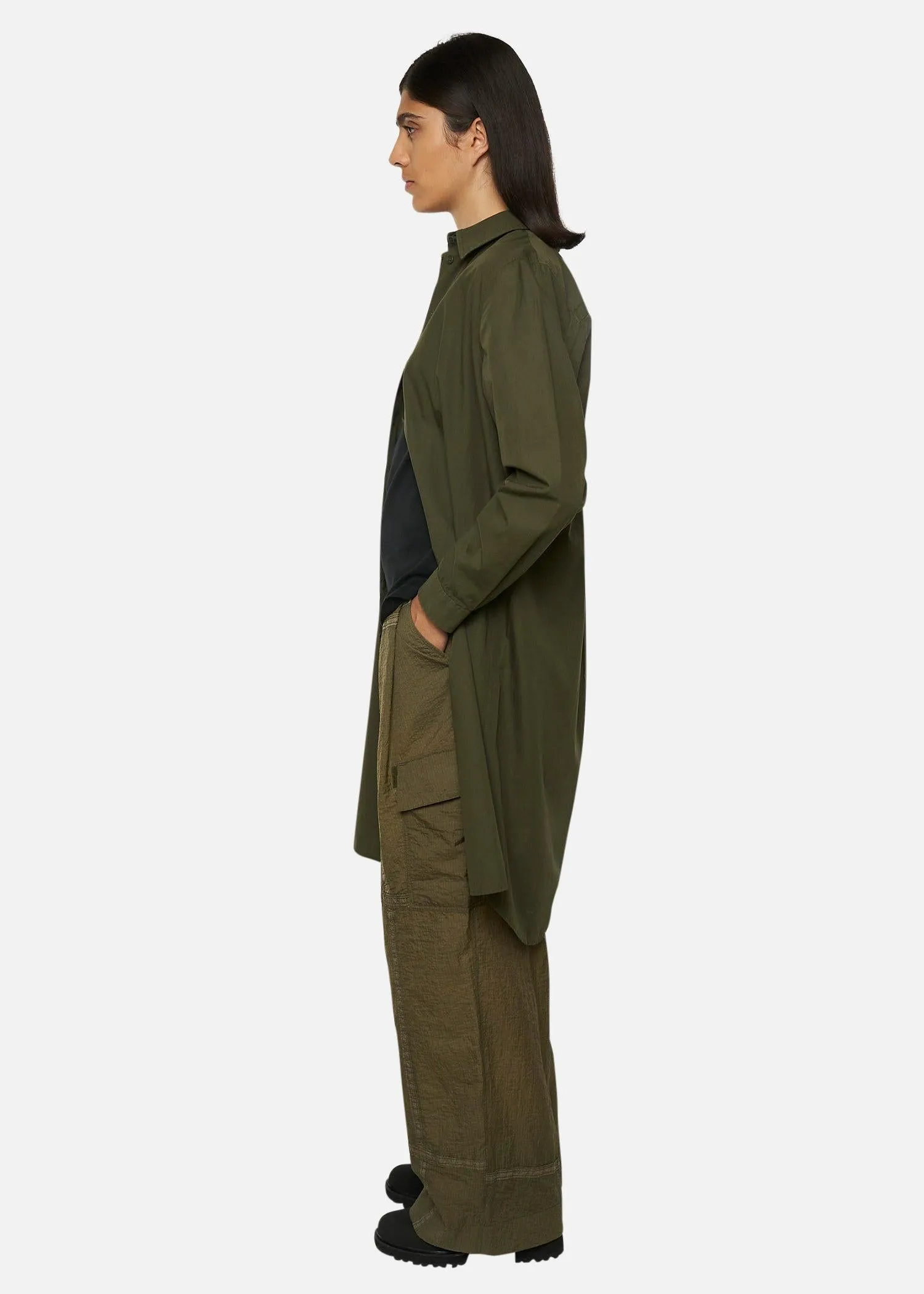 SHIRT DRESS OLIVE