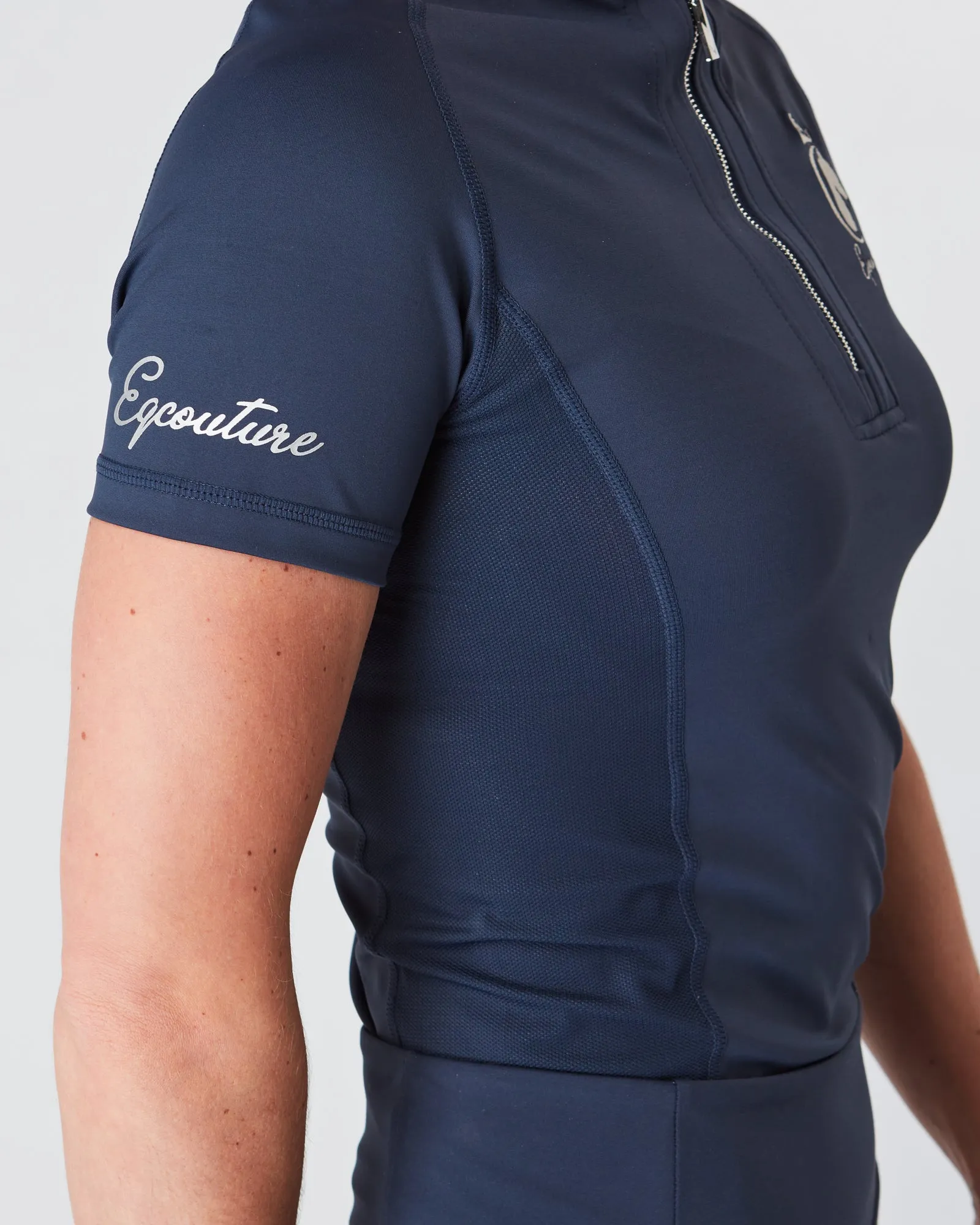 Short Sleeve Equestrian Technical Base Layer - MIDNIGHT NAVY