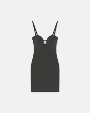 Shothi - Terry-Knit Mini Dress - Graphite