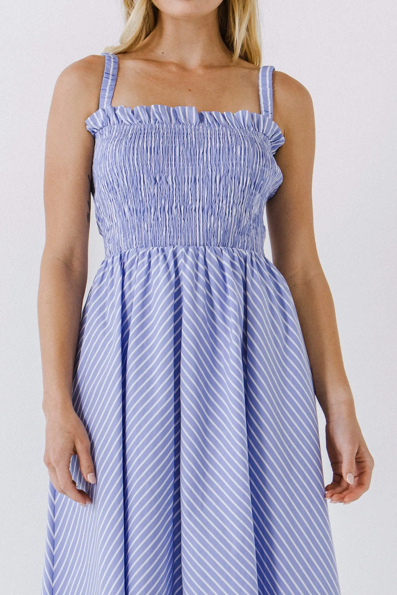 Stripe Smocked Dress