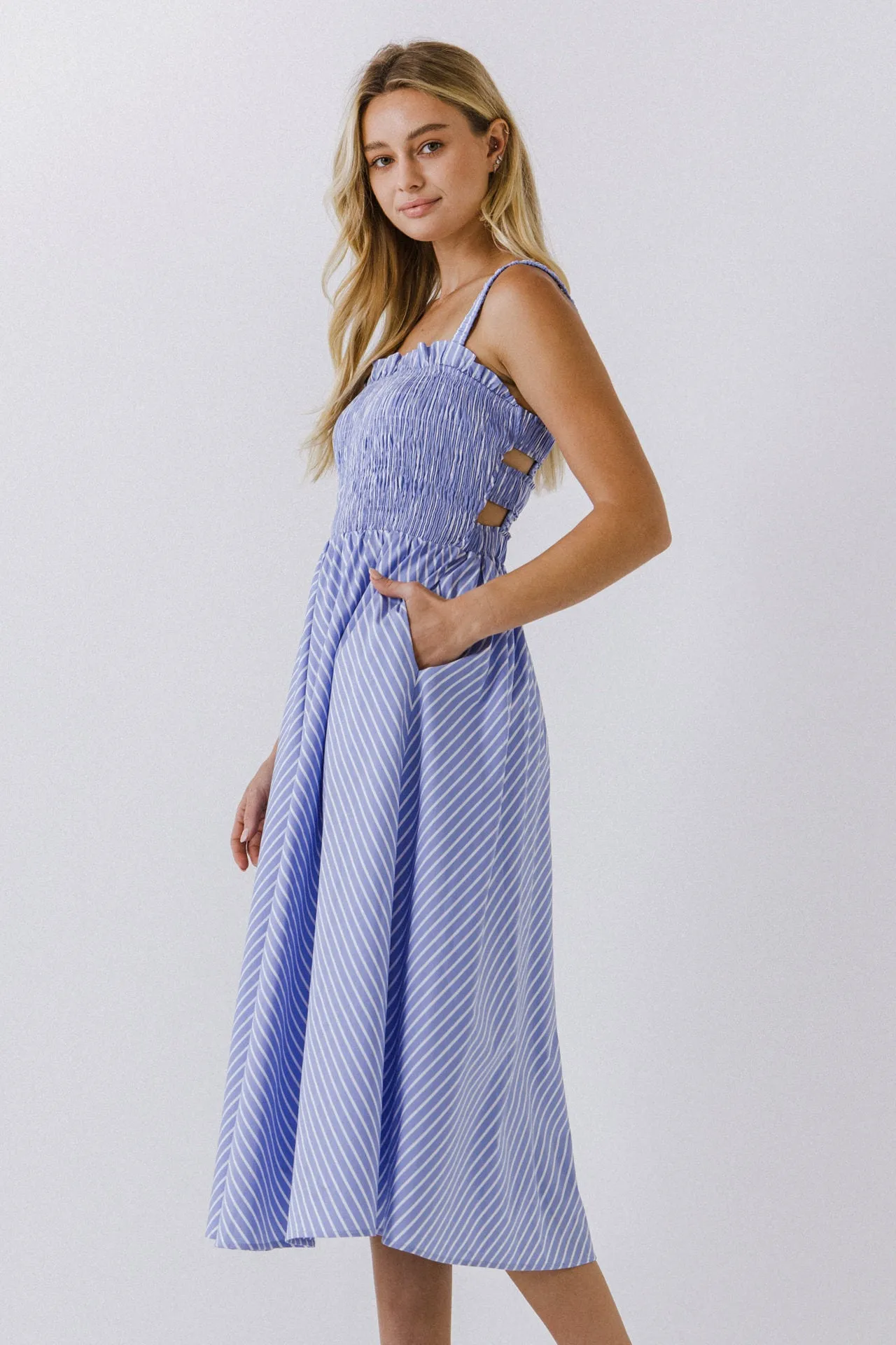 Stripe Smocked Dress