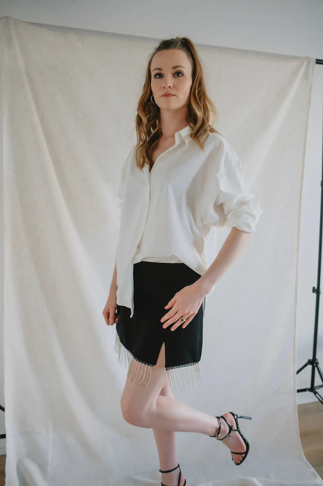 The Cameron Skirt with Fringe