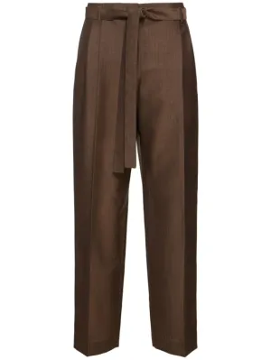 The Row   Lonan mohair &amp; wool wide pants 
