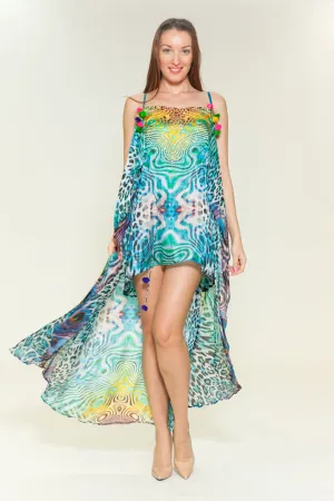 Two layer silk dress