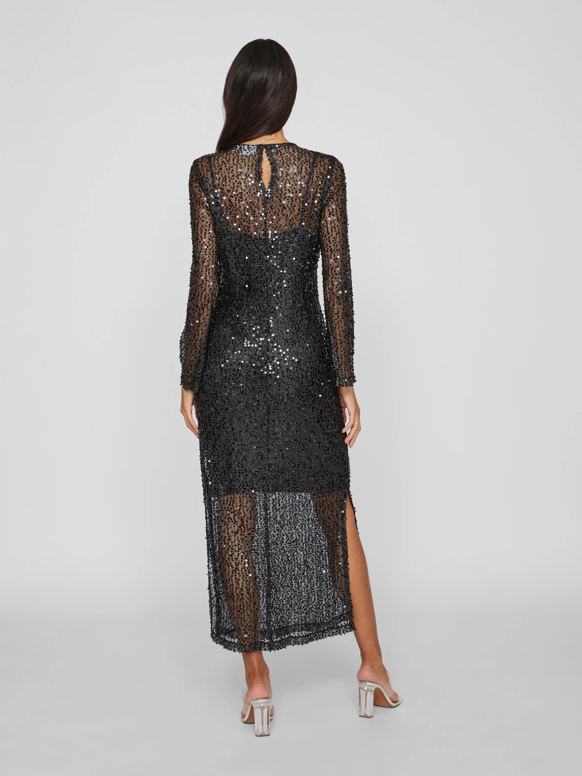 VIDANCE SEQUIN MAXI DRESS (BLACK)