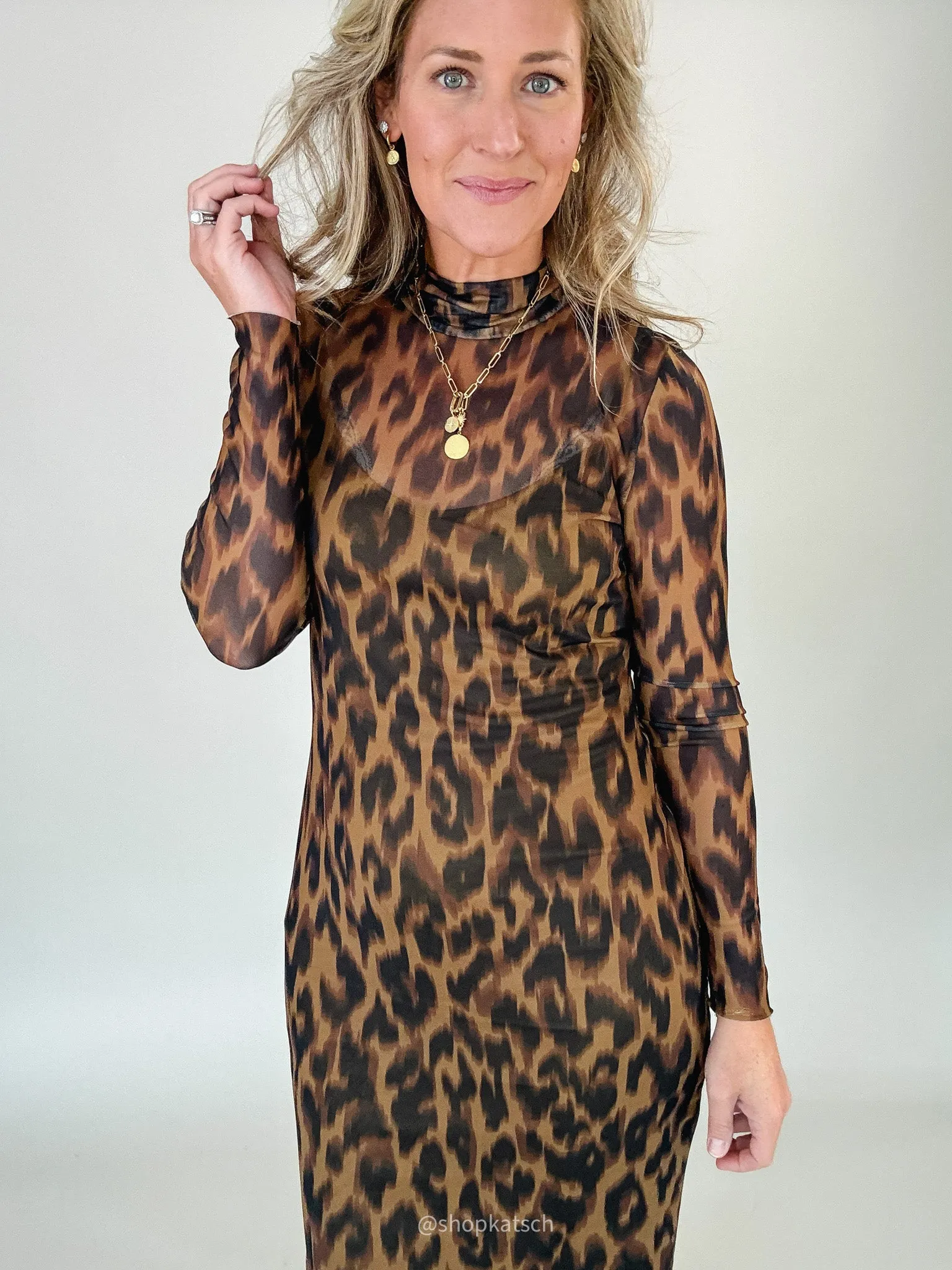 Vivienne Leopard Dress