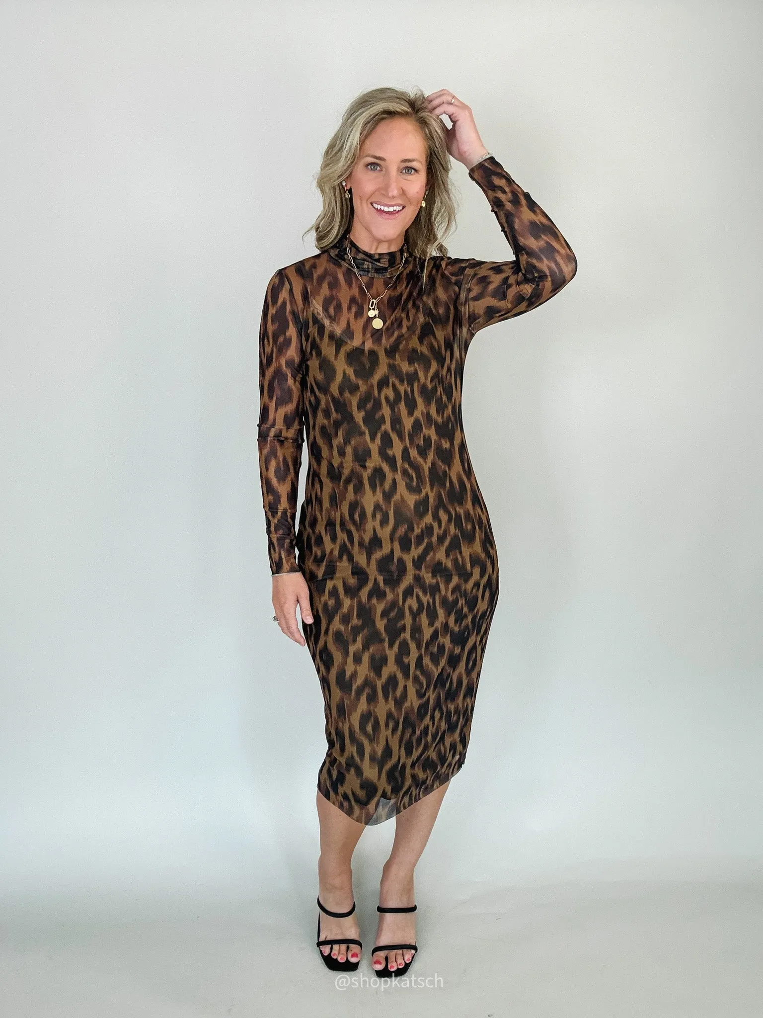 Vivienne Leopard Dress