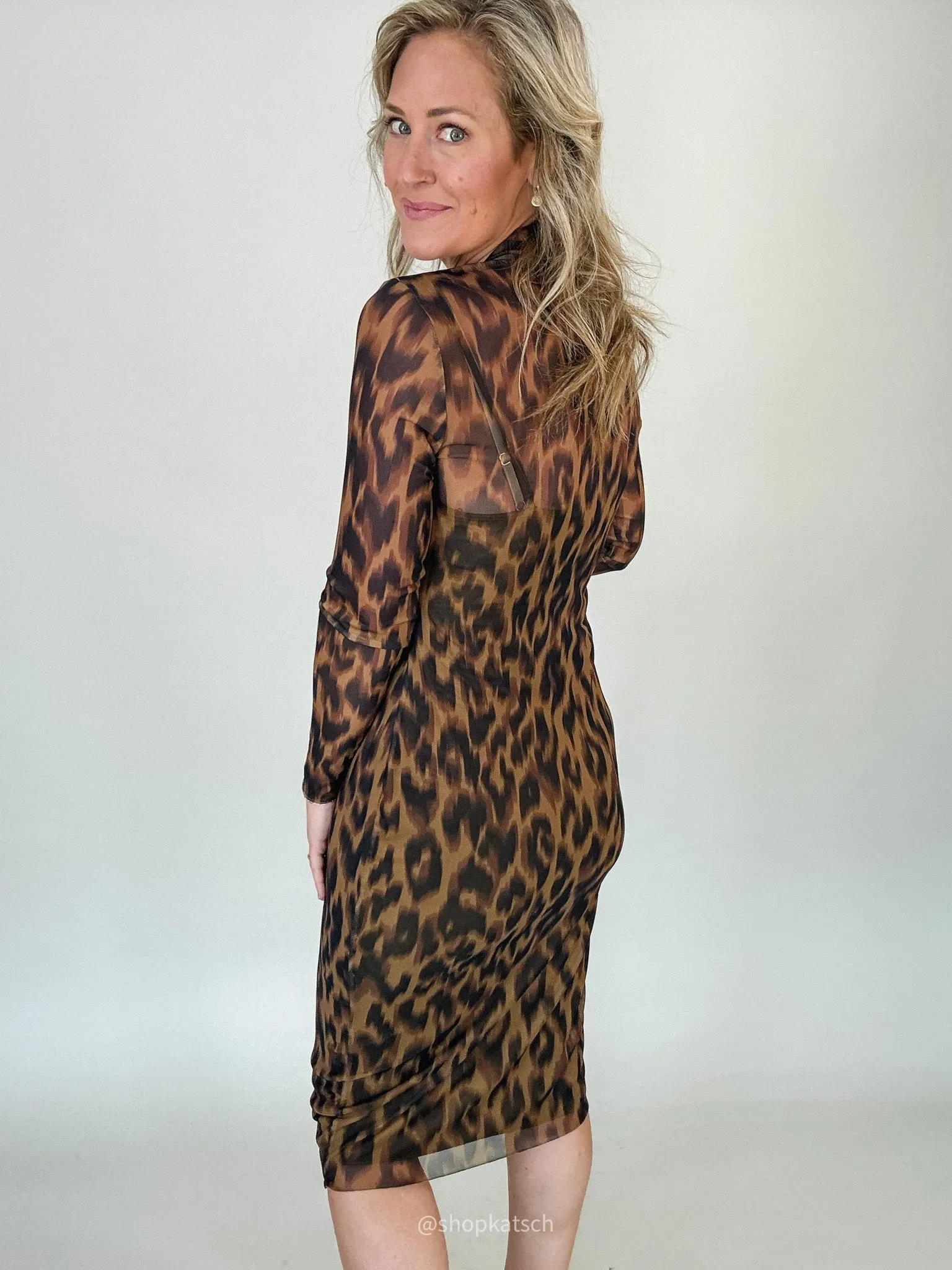 Vivienne Leopard Dress