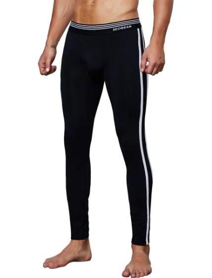 White Side-Line Decorated Monocolor Long John
