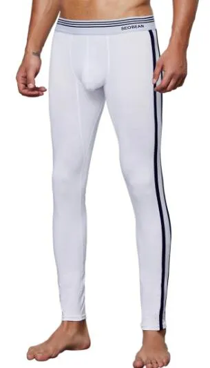 White Side-Line Decorated Monocolor Long John