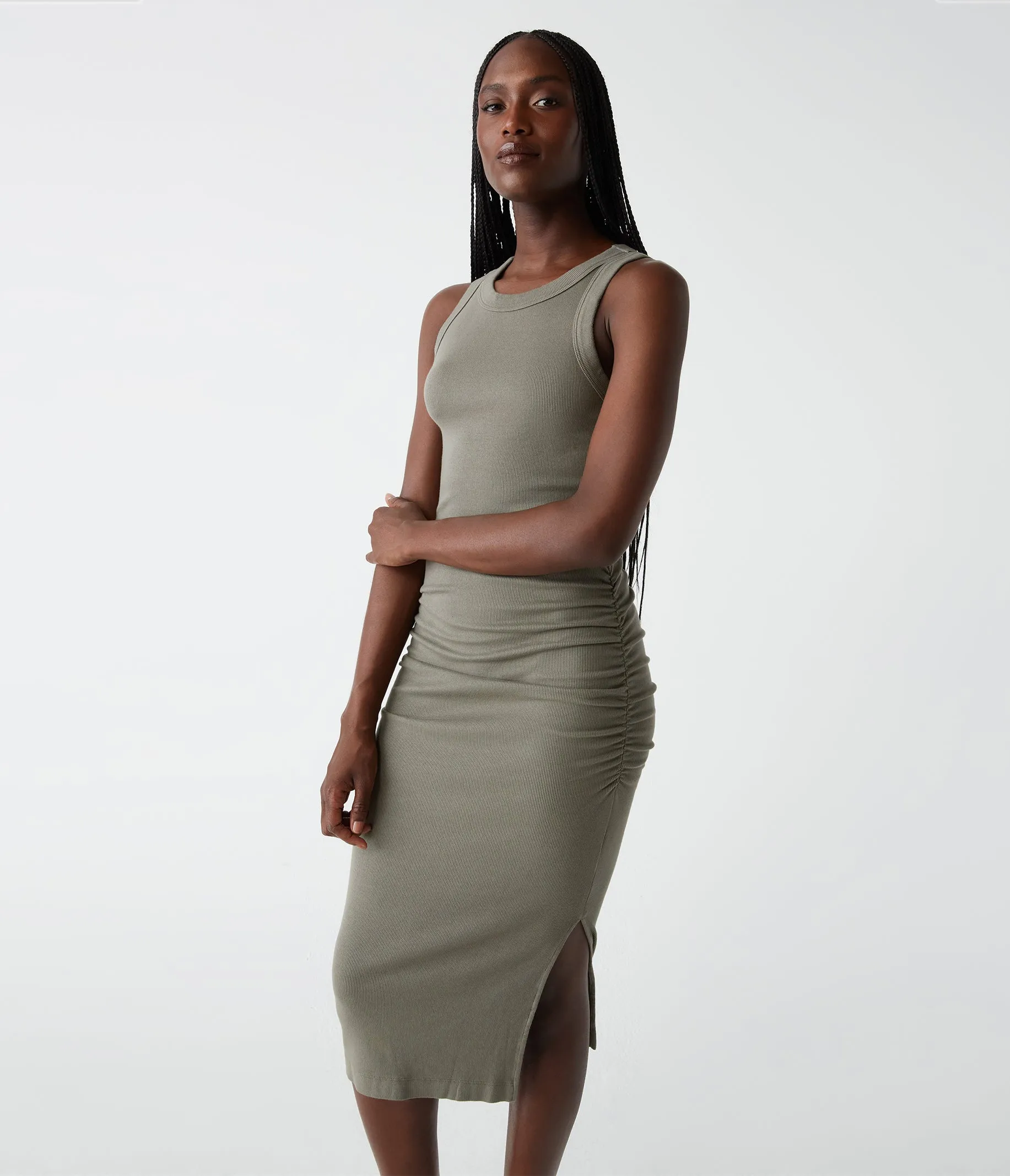Wren Ribbed Midi Dress