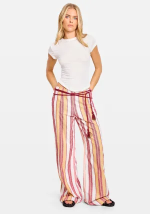ZEUS PANT CORAL FEZ STRIPE